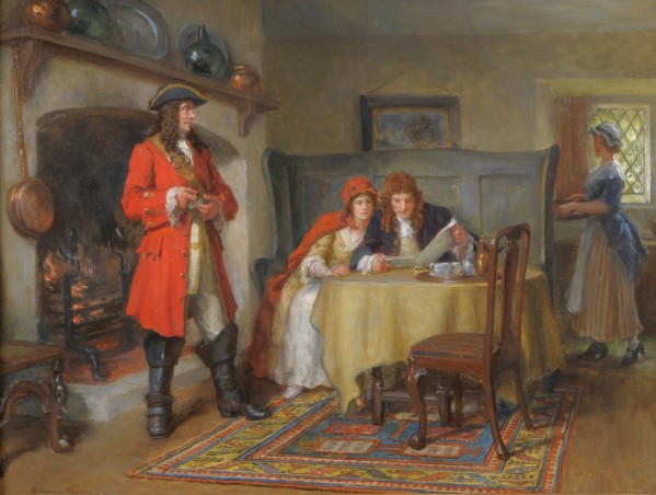 Reading the news by George Sheridan Knowles